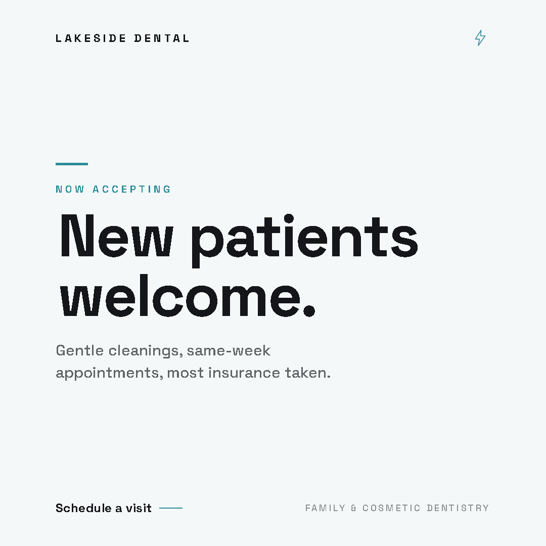 Dental practice new-patients welcome post